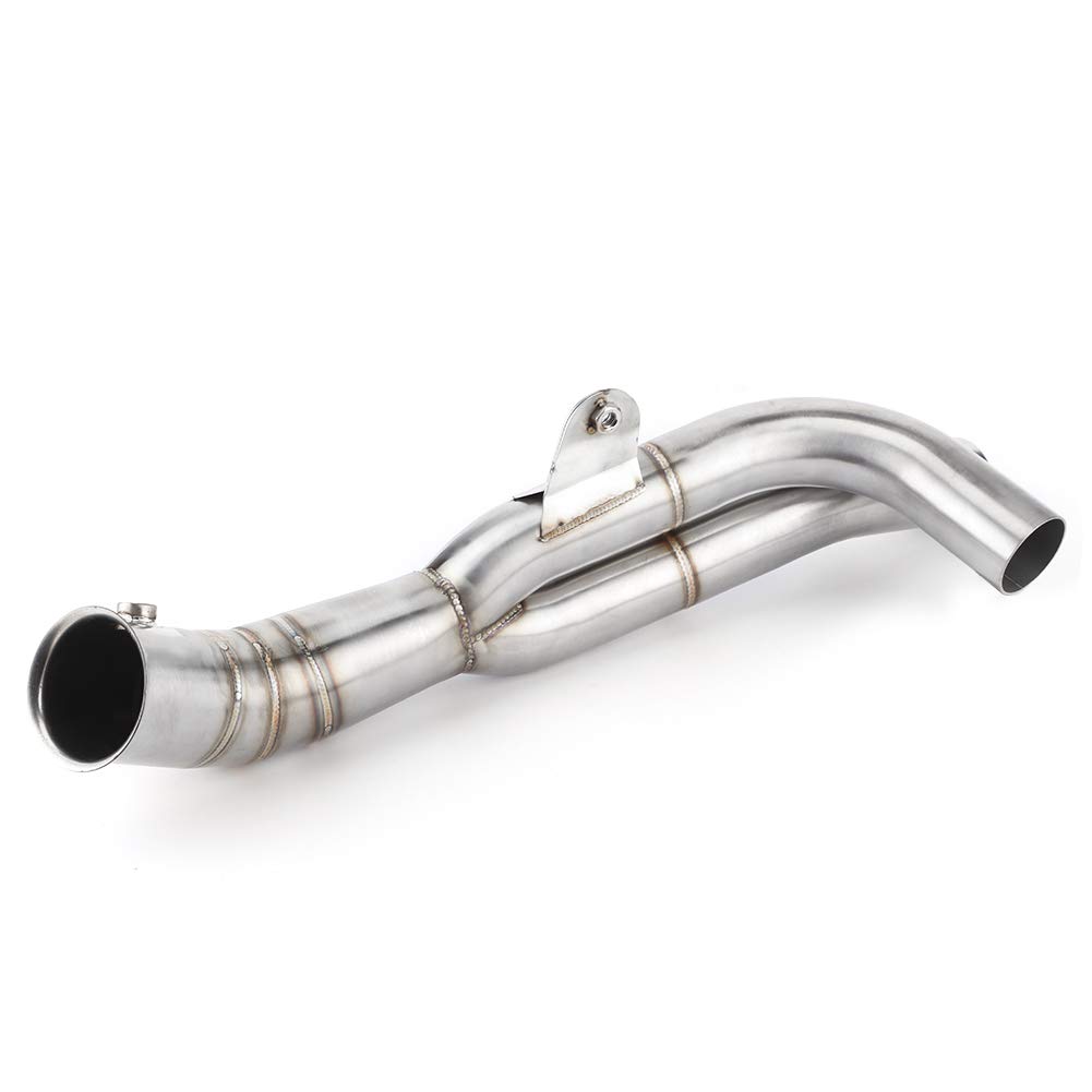 Escape del convertidor catalítico Adaptador de escape de motocicleta Tubo medio Tubo de enlace medio Ajuste para YZF-R1 2009-2014