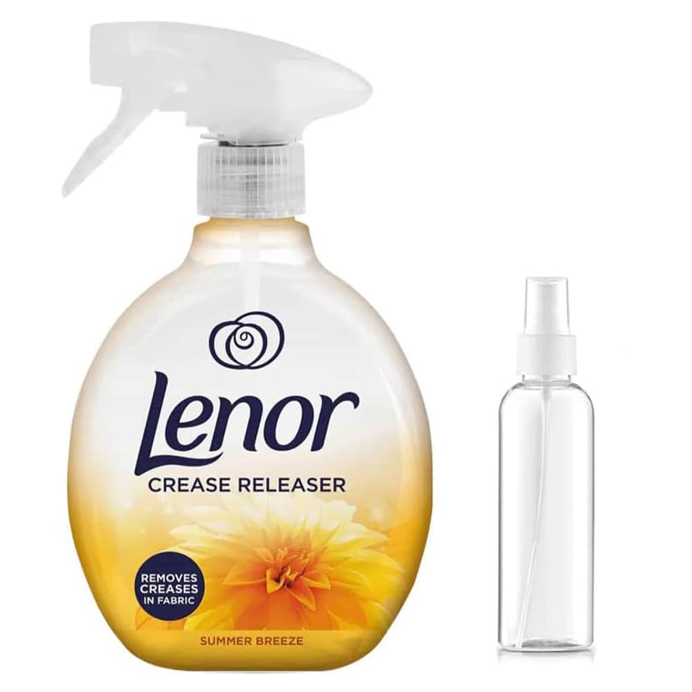Zinnia Crease Releaser Summer Breeze Fabric Wrinkle Remover 500ml + Gift - Transparent Plastic Spray Bottle 100ml