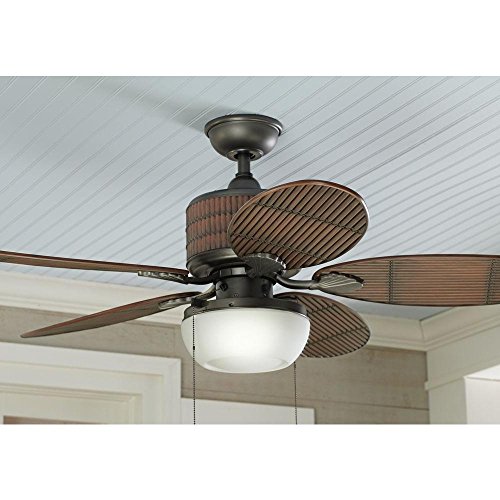 Home Decorators Indoor/Outdoor Tahiti Breeze 52-Inch Ceiling Fan, Natural Iron #TOP4