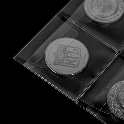 Vista 12 de Páginas de bolsillo para monedas: bolsillo estándar de 9 agujeros para monedas, fundas de recogida para monedas, 10 hojas serie CS03