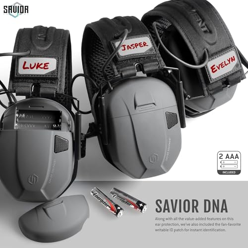 Image of Savior Equipment Apollo Electronic Earmuffs For Shooting w /Gel Ear Pads, 24dB NRR, Noise Cancelling Ear Protection Headset