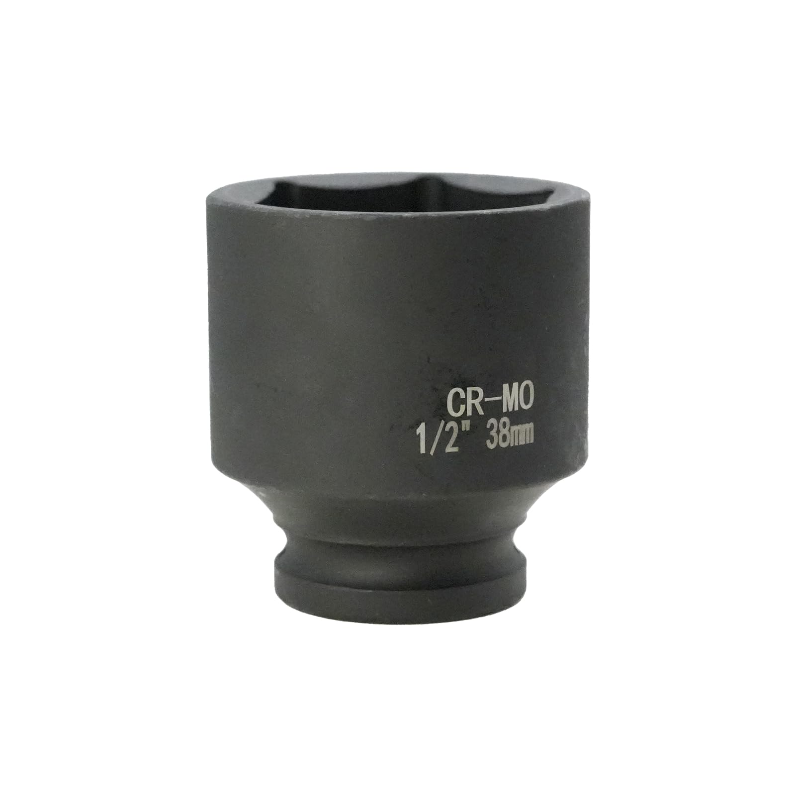 FortuneGlobe Socket 38 mm 1/2 inch Hexagon, Impact Socket 1/2 38 mm Chrome-Molybdenum Steel CR-MO (Black) — image 1