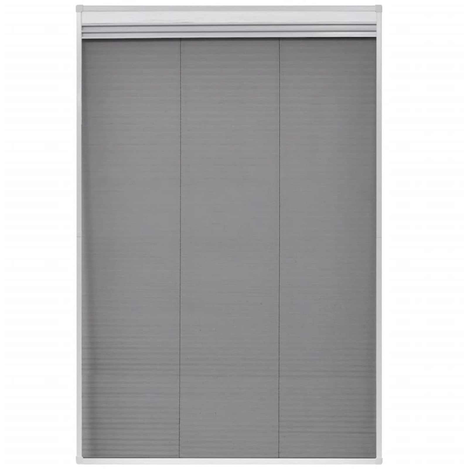LAPOOH Insektenschutz-Plissee für Fenster, Fliegengitter Fenster, Fliegenschutz Fenster, Pollenschutzgitter Fenster, Insektengitter Fenster, Insektennetz, Fensternetz, Jalousie Aluminium 80x120 cm