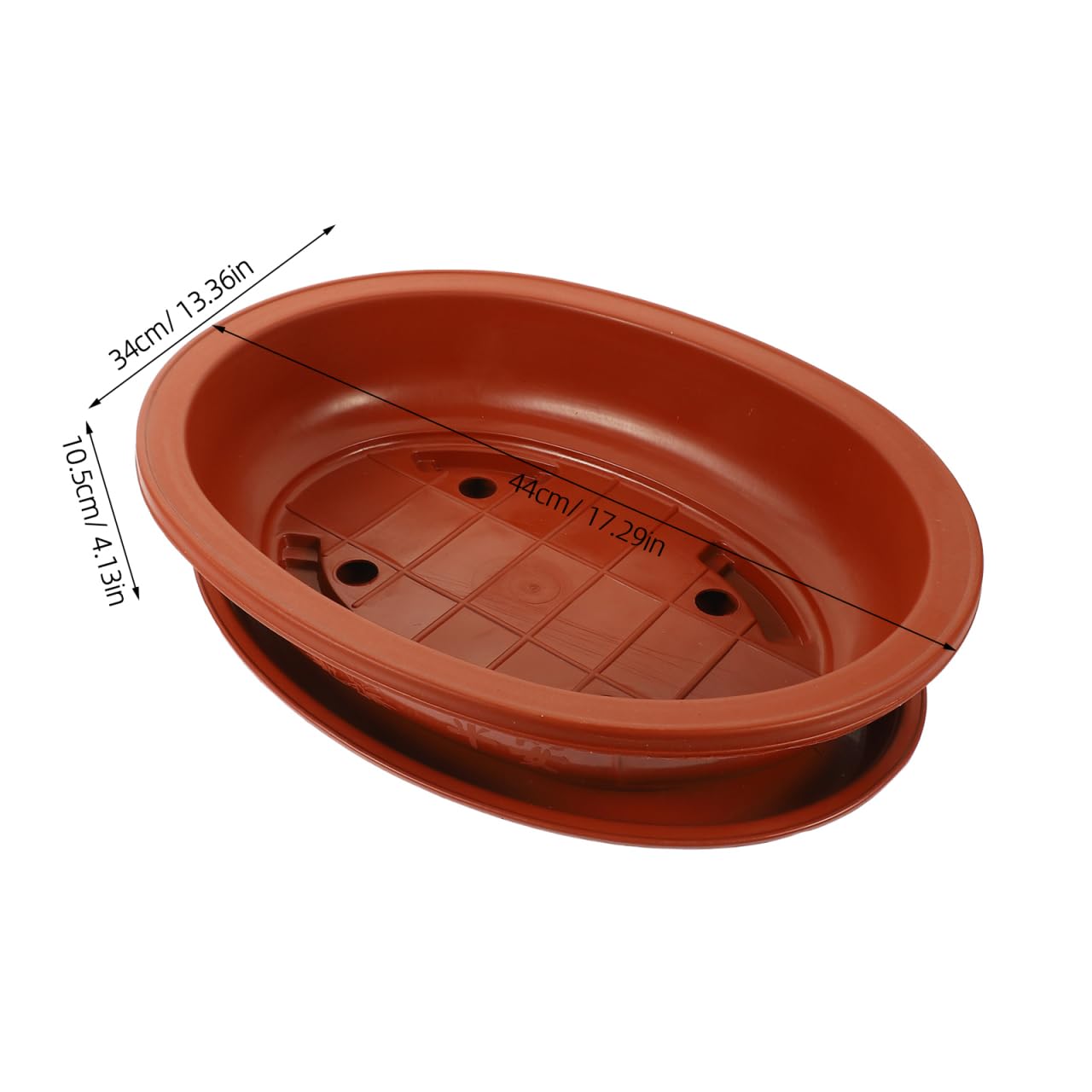 Mikikit Maceta para Bonsái de Plástico Duradera de Grande para y para Interior y Exterior Incluye Bandeja de Drenaje