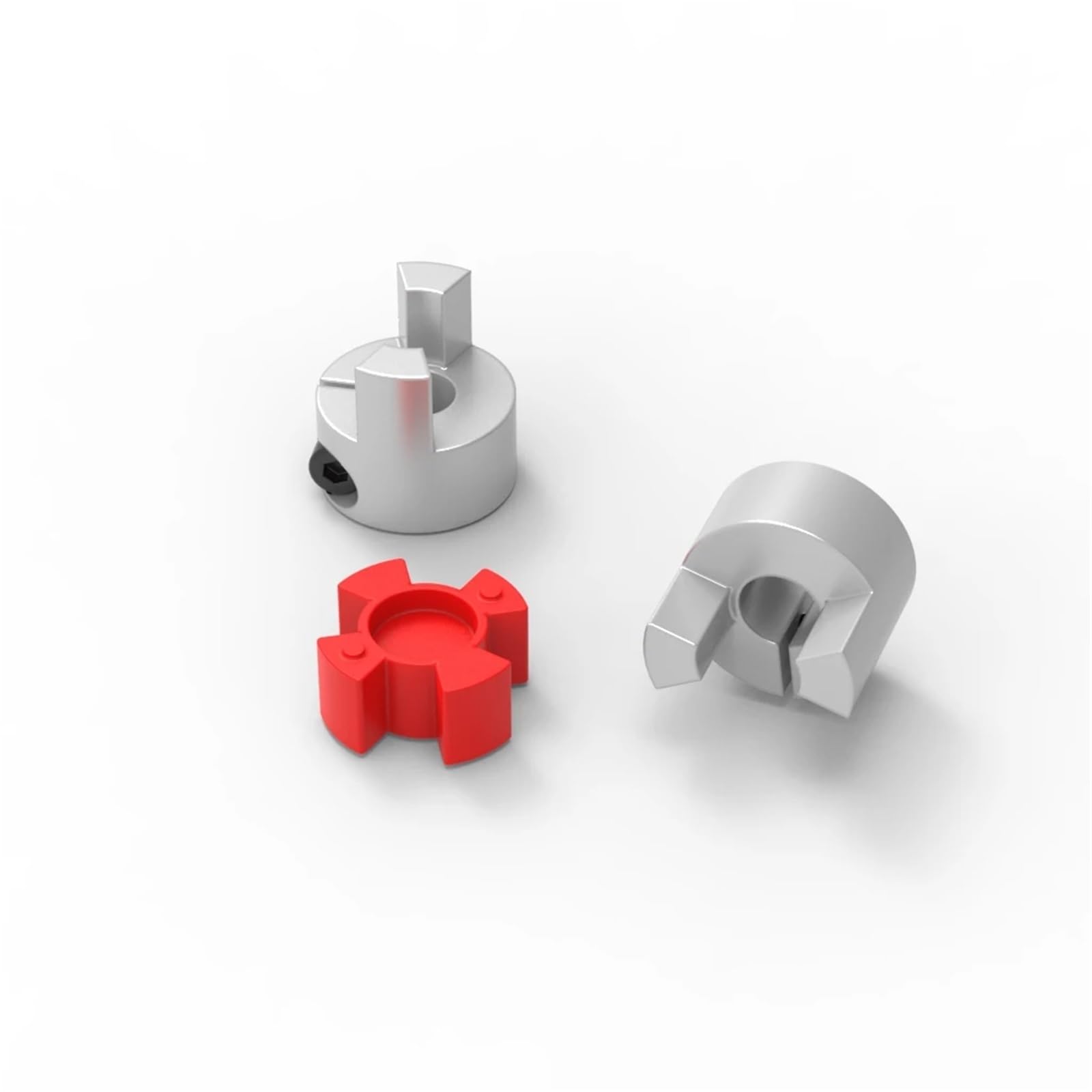 Coupleur à deux mâchoires XB D20L30 B, connecteur de moteur d'accouplement d'arbre flexible en aluminium prune 4/5/6/6,35/8 mm, 1 pièce(6.35mm to 9mm)