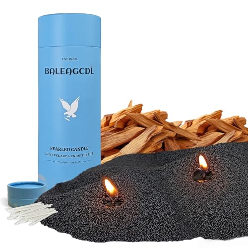 10 Best Refillable Candles That Bring Cozy Ambiance Anywhere 8 Pearled Candle 18oz Black Sandalwood Fantasy Scented