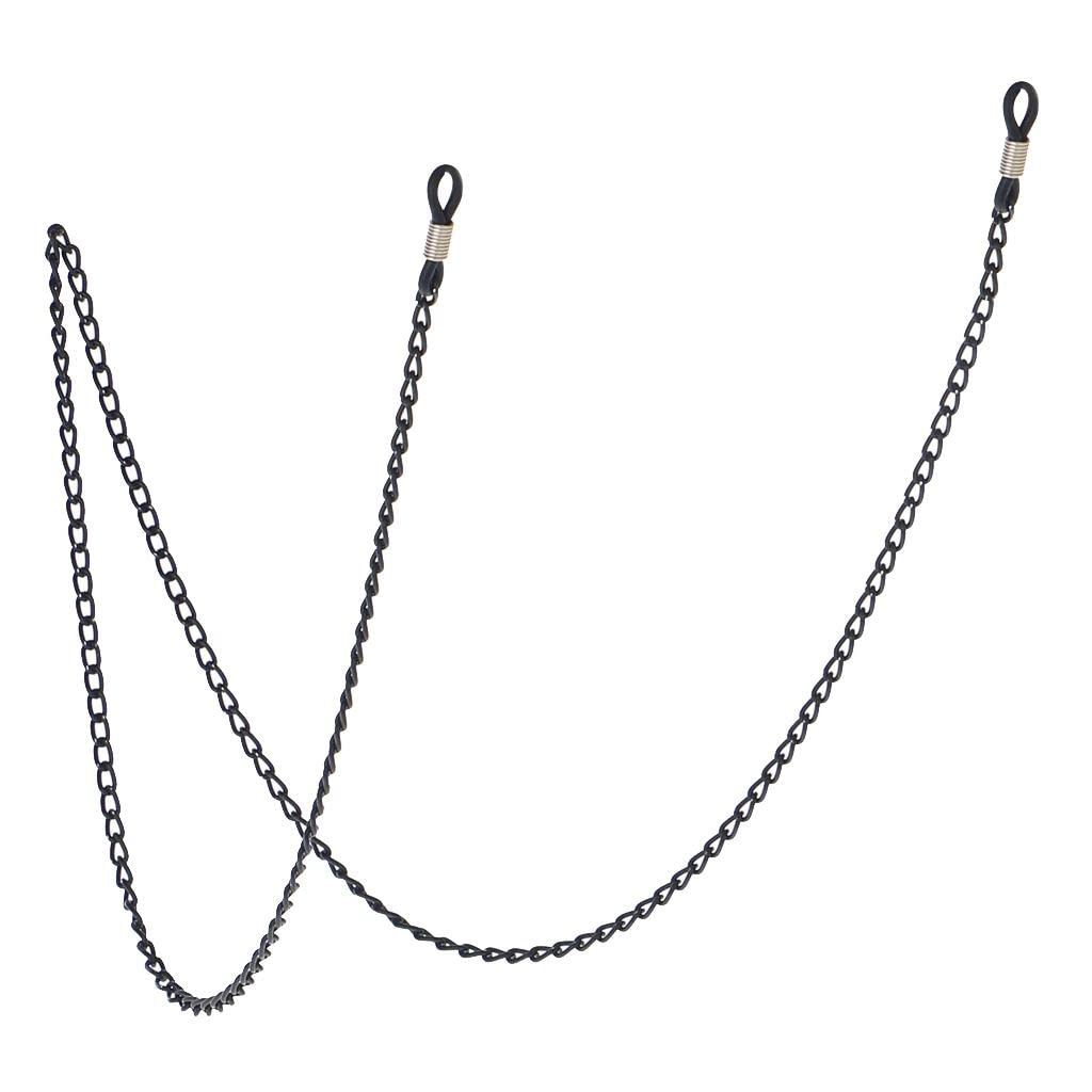 atorse ATORSE® 70 Cm Metal Eyeglasses Chains Rope Spectacles Cord Holder Retainer Strap Black for Women, Lady, Girls-picture-10