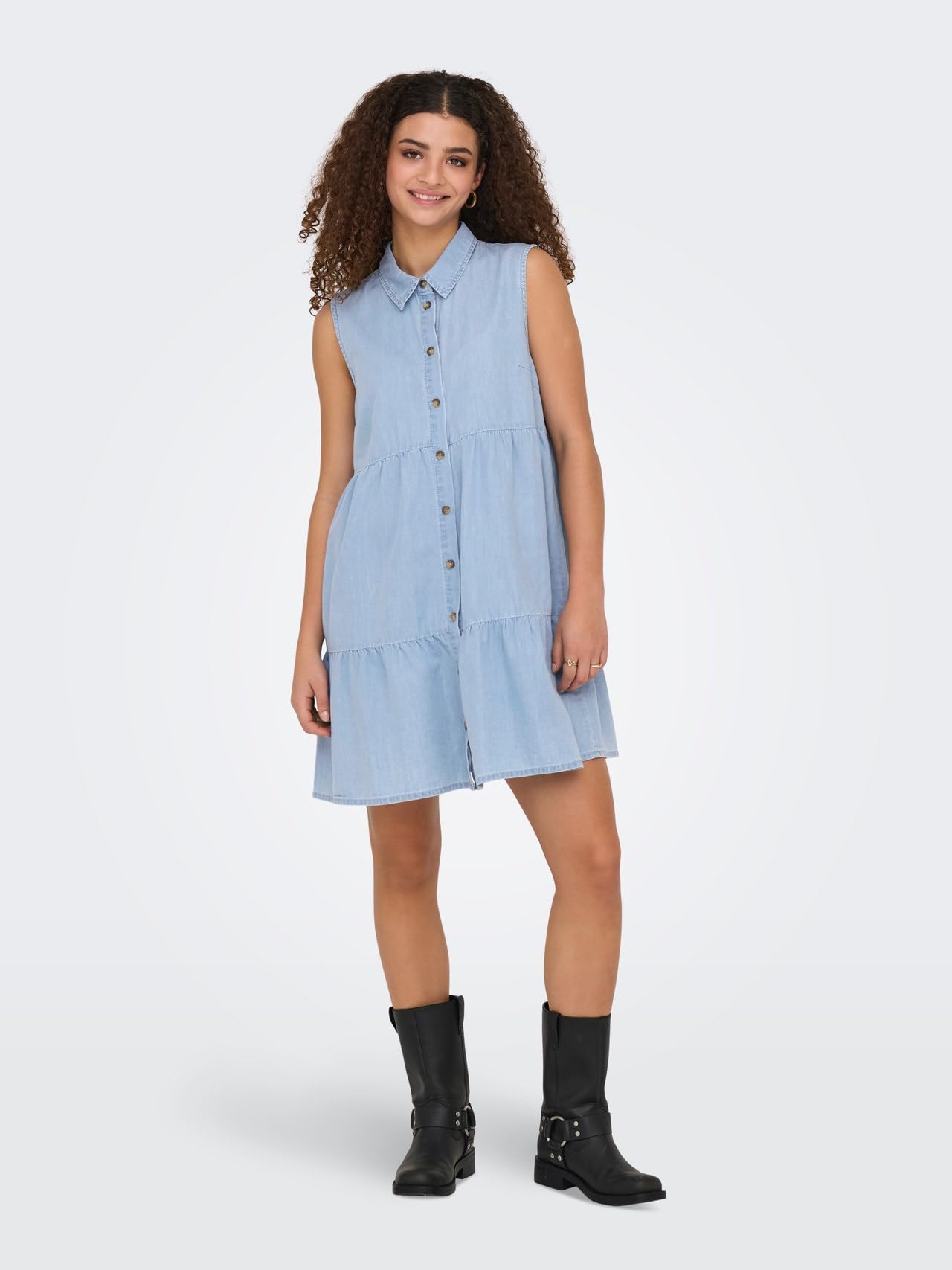 ONLY Onlbea Siesta SL DNM Dress Bj Onlbea Siesta SL DNM Dress BJ Femme (Lot de 1)