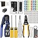 Mayline, kit di strumenti di rete, tester per cavi e strumenti di riparazione tagliafili, crimpatrice per spina coassiale, punzonatura RJ11, RJ45, Cat5, Cat6