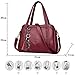 Coolives Bolso Hobo con Bandolera para Mujer Bolsos de Hombro en Cuero de PU Vino Tinto Imagen de Coolives Bolso Hobo con Bandolera para Mujer Bolsos de Hombro en Cuero de PU Vino Tinto