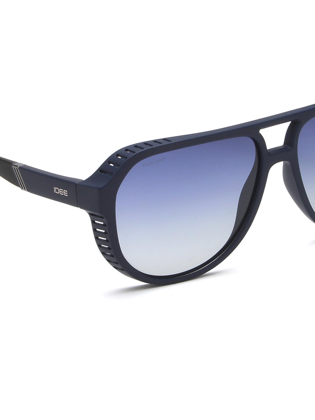 IDEE Gafas de sol 100% protección UV degradado de borde completo piloto hombre marco policarbonato