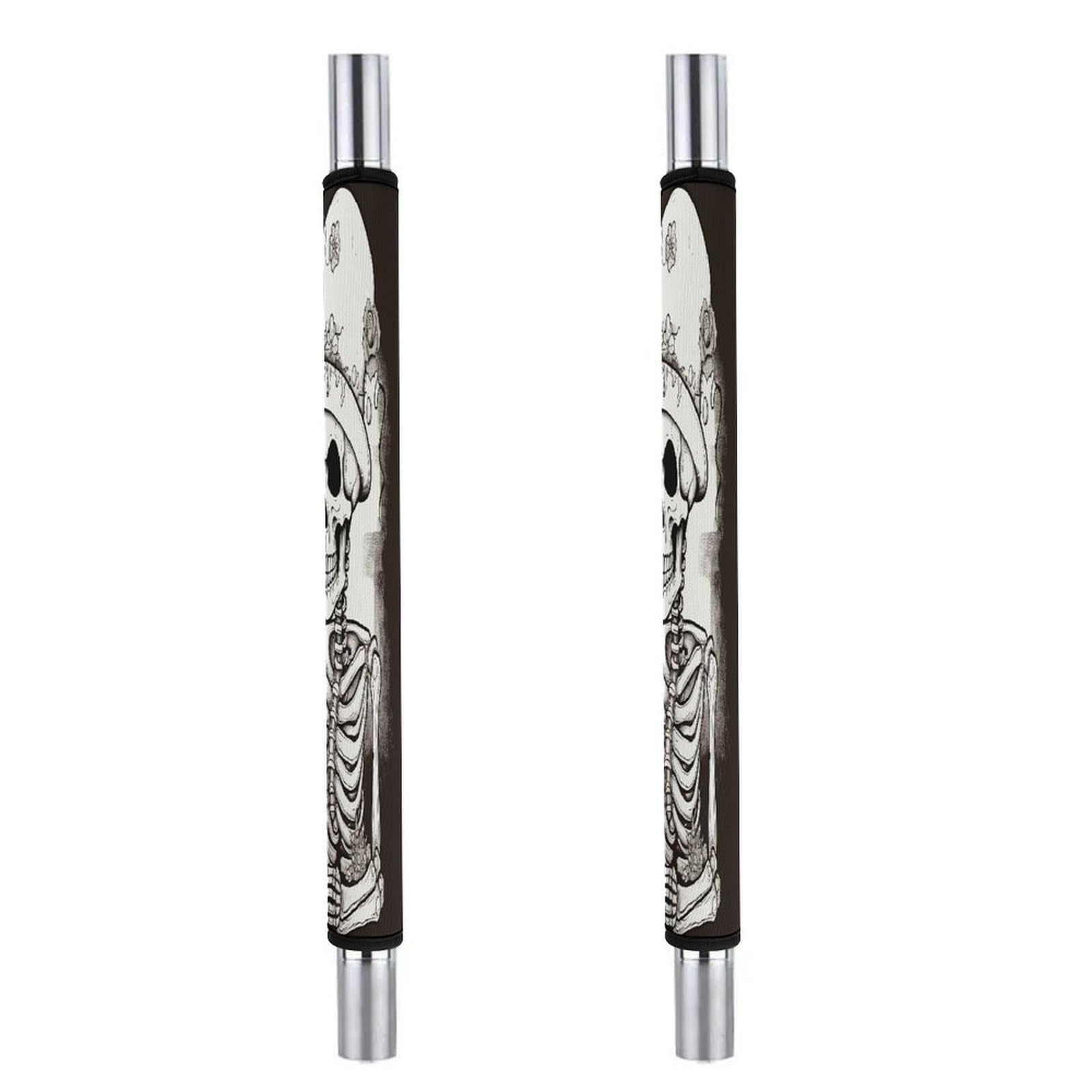 Adfgyerh Style Skeleton Chef Refrigerator Door Handle Covers 2 Pcs, Refrigerator Handle Covers Non-Slip Fridge Handle Covers For Oven Microwave Dishwasher Appliance Door Sleeves