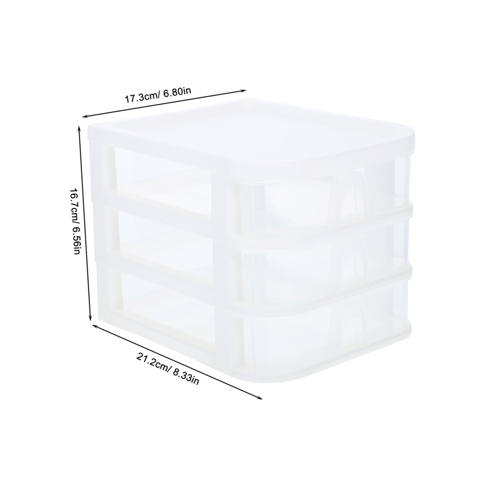 Organizador Escritorio Transparente con Cajones Deslizantes Caja Almacenamiento Plástico para Oficina Organizador Compacto para Objetos Almacenamiento Ordenado Fácil