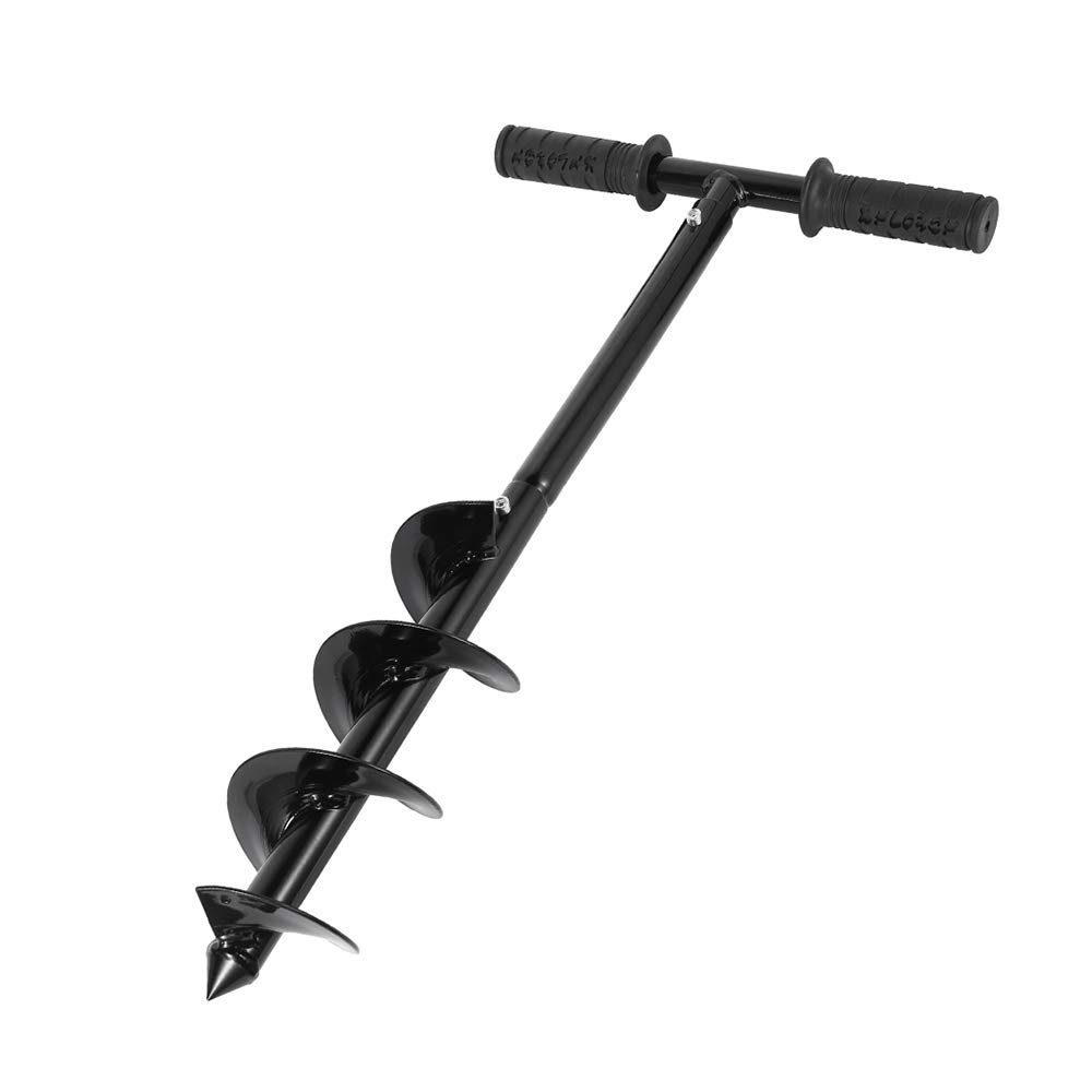 Garden Planter Bulb Auger Spiral Drill Bit Manual Garden Cultivator Flower Bulb HEX Shaft Plant Hand Drill Digger Auger Post Hole for Planting Trees,Shrubs,Deep Cultivating,Bedding Seedlings Trees