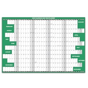 Dvn Learning Wandkalender 2025UKGreen Jahresplaner