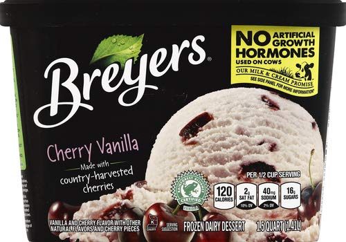 Breyers Ice Cream, Cherry Vanilla, 48 oz (Frozen)