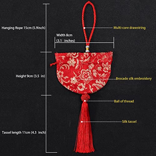 10 bolsas sachet chinas de brocado de seda miniatura 2