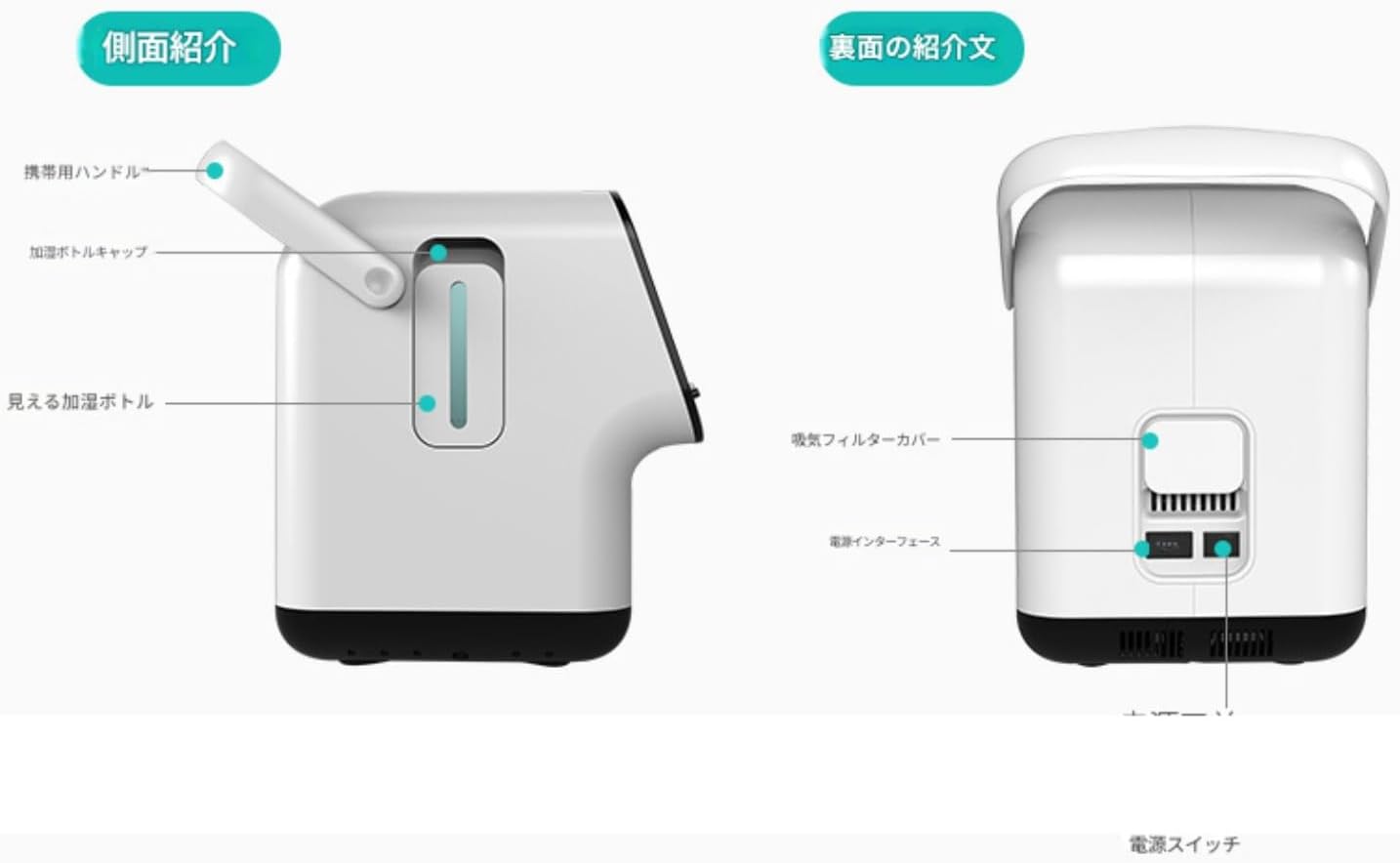酸素濃縮器 M1O2-S5L（エムワンオーツーエス5エル）（海外・医療用酸素