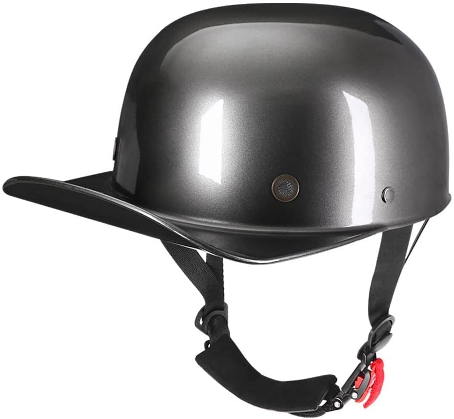 Casque de moto rétro demi-casque de cyclomoteur vintage pour homme et femme