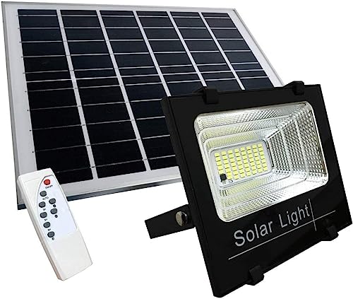 Faro led smd 200W watt con indicatore di carica pannello solare telecomando