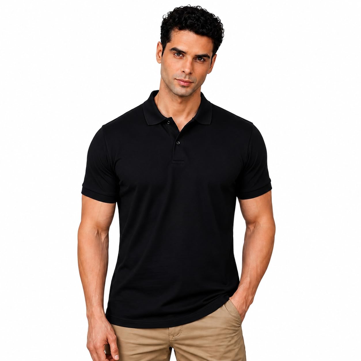 heelium Bamboo Men's Polo Tshirt | Ultra-Soft & Anti-Odour | 3X Softer Than Cotton | Regular Fit Collar T-Shirt for Man | Smart Casual & Lightweight-picture-24