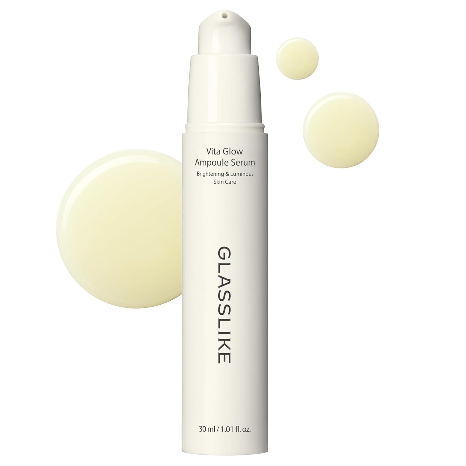 GLASSLIKE Vita Glow Ampoule Serum, Dark Spot Correcting, Skin tone improvement and firming, Hydration Boosting – 1.01 fl.oz