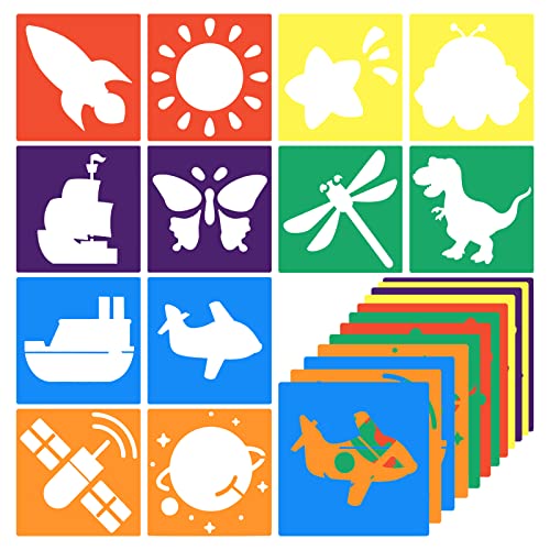 TAKONE Kinderschminken Schablonen 20 Stück - Wiederverwendbare Gesichtsmalerei Vorlagen