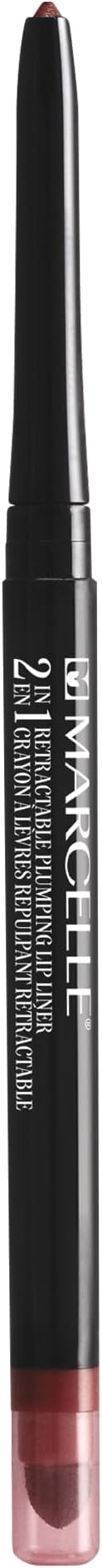 Marcelle 2-in-1 Retractable Plumping Lip Liner, Natural, Hypoallergenic and Fragrance-Free, 0.01 oz
