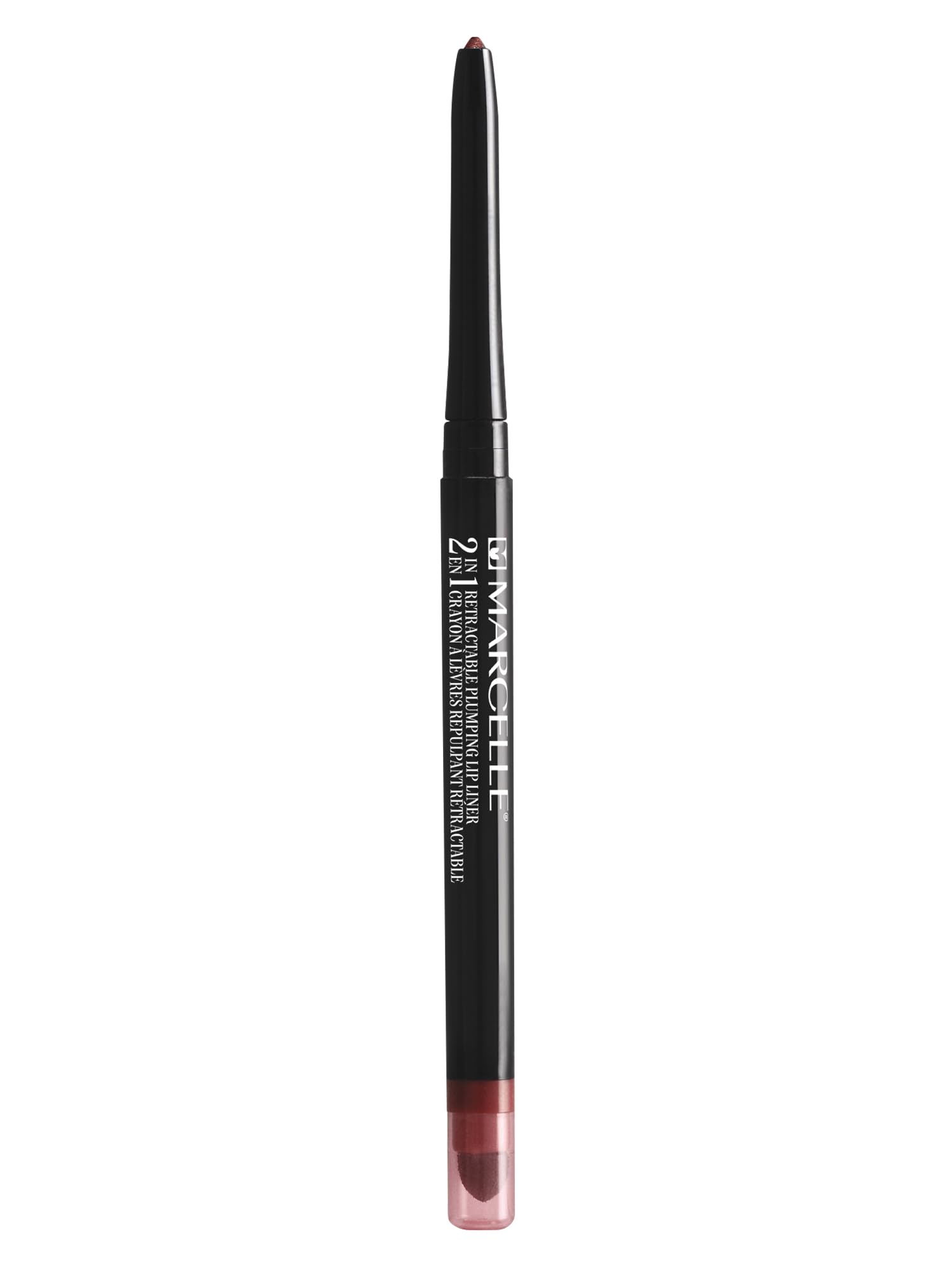 Marcelle 2-in-1 Retractable Plumping Lip Liner, Natural, Hypoallergenic and Fragrance-Free, 0.01 oz