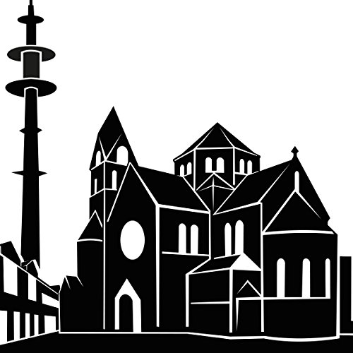 Wandkings Skyline - Deine Stadt wählbar - Gelsenkirchen - 125 x 20 cm - Wandaufkleber Wandsticker Wandtattoo – Ansicht 4
