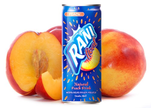 Rani Natural Peach Float Drink 240 ml (Pack of 6)