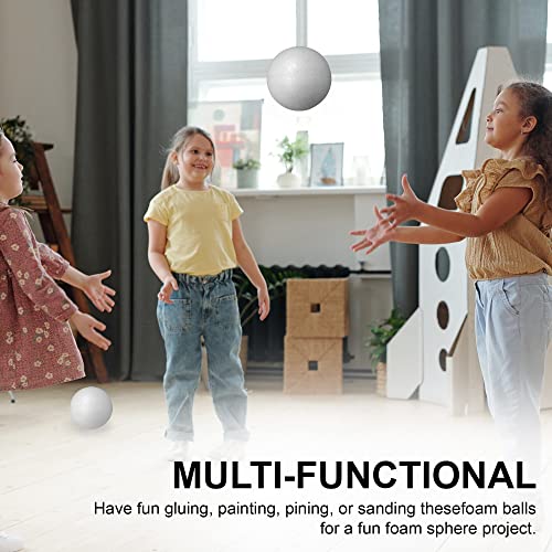 Mt Products Smooth And Durable 6” White Craft Foam Polystyrene Round Balls - Foam Balls Good For Arts-In-Crafts (Pack Of 2 Balls) #TOP2