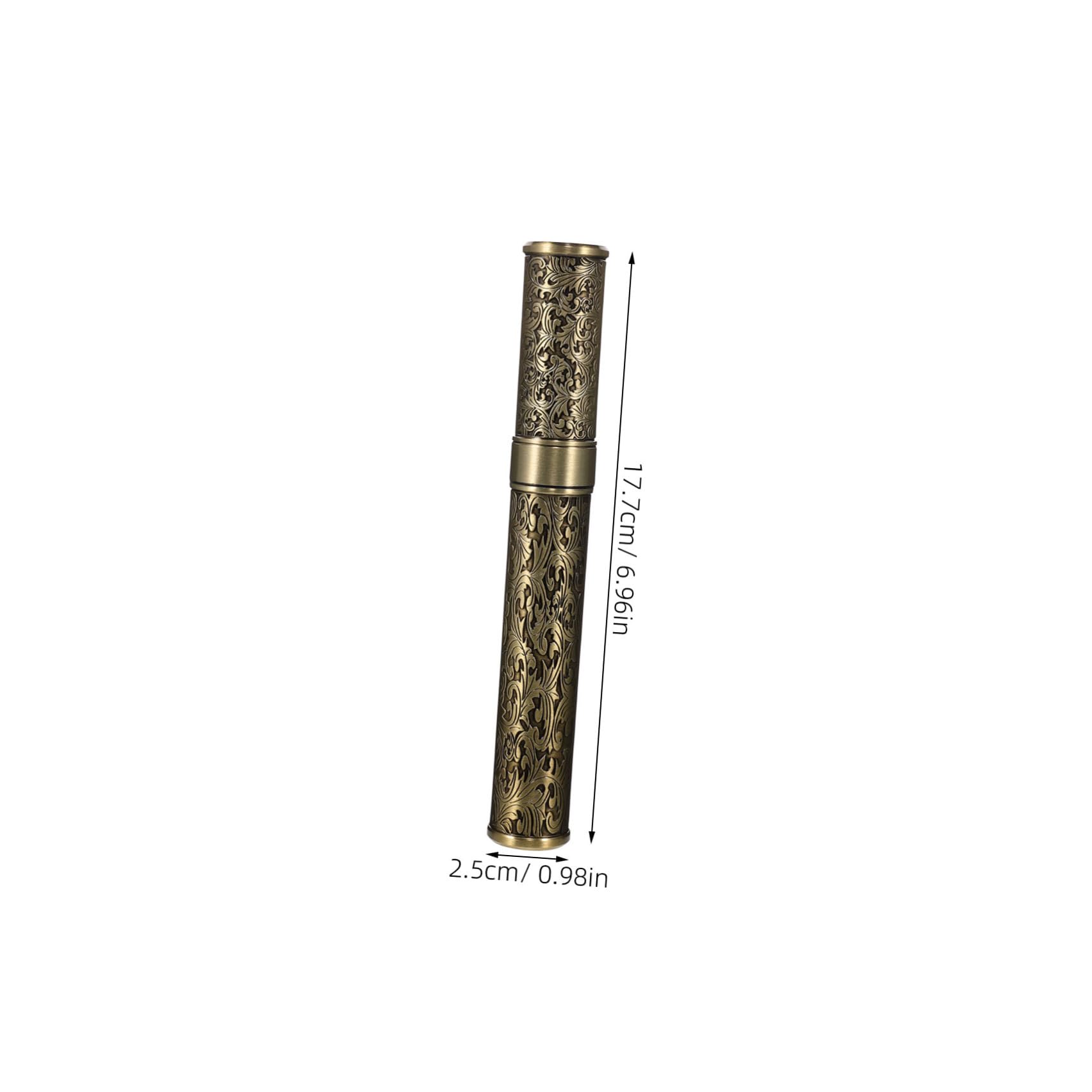 Reiseetui Für Zigarren Luftdichte Zigarrenetui-Röhre Aus Metall Tragbarer Einzelner Zigarrenhumidor Für Reisen Camping Und Partys 17.70 X 2.50 X 2.50 cm