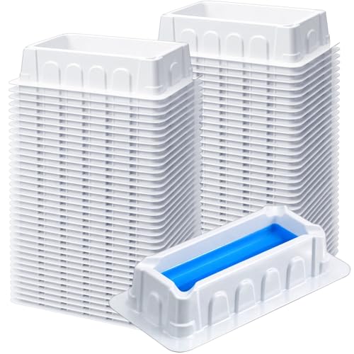 Image of Didaey 100 Pcs 10ml Reagent Reservoir, V-Bottom Pipette Reservoir, Individually Wrapped, Compatible with Single & Multi-Channel Pipettes for Lab