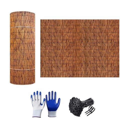 Recinzione Canne Naturale Recinto di Privacy in bambù Recinzioni di Decorazioni Schermo Privacy Stuoia di Bamboo per Portico Esterno Piscina Patio