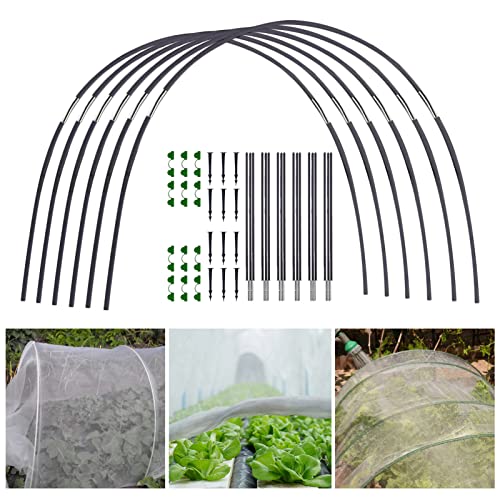 Neumáticos para redes de jardín de fibra de vidrio, resistentes y estables, fáciles de instalar, neumáticos de invernadero, germinación y floración más rápidos, jardineras de malla multiuso para