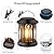 Hanging Solar Lanterns Outdoor Waterproof - 2 Pack Lanterns Decorative Outdoor Patio Decor with Clip Solar Lantern for Outside - Outdoor Lanterns for Patio Garden Waterproof Gifts for Women Mom Family