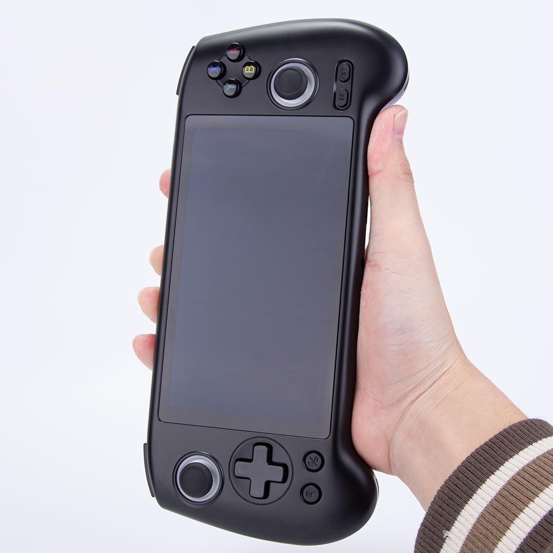 RG556 - Consola de juegos de mano retro Android de 5.48 pulgadas, consola de juegos retro portátil, sin juegos en tarjeta, color negro