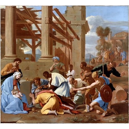 Impression giclée haut de gamme Nicolas Poussin sur toile haut de gamme 76,2 x 101,6 cm
