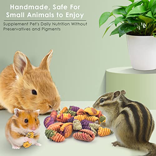 ERKOON Chinchilla Treats con 40 Piezas Palitos de Heno miniatura 6