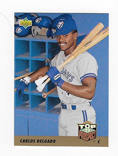 Carlos Delgado "1993 Top Prospect" Collectible Baseball Card - 1993 Upper Deck Baseball Card #425 (Toronto Blue Jays) Free Shipping