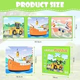 Aolso Magnetyczne puzzle Gry dla dzieci w wieku 3-7 lat, zabawka Montessori, magnetyczna gra ze zwierzętami, gry podróżne dla dzieci 2 lata - motywy ruchu