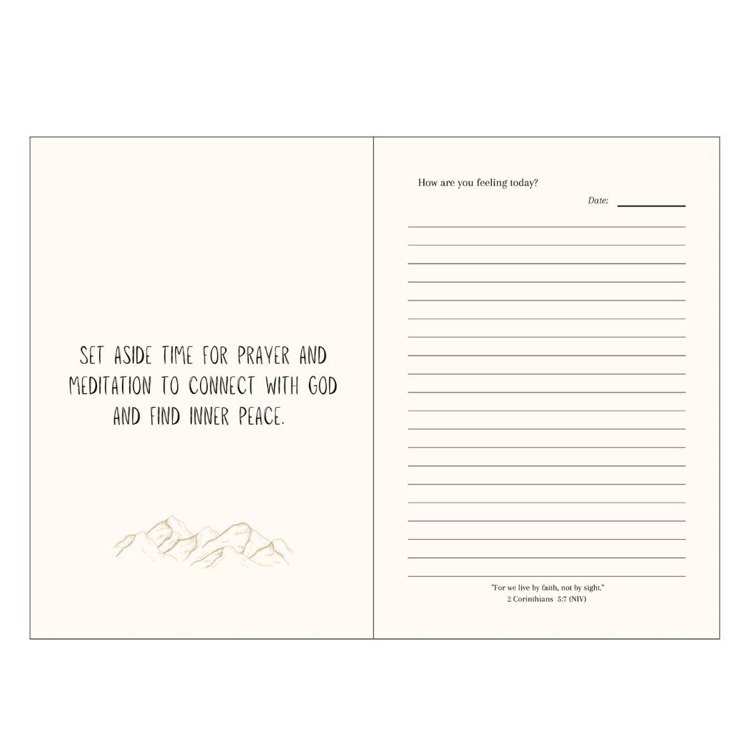 Postpartum Journal for New Moms – Faith-Based Self Care, Emotional Healing & Guided Reflections | Christian Gift for Women After Birth