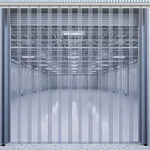 Juexica Plastic Strip Door Curtain Kit 0.08'' Winter Thickness PVC Freezer Door Curtain Smooth Waterproof Hurricane Shutters Gate for Cooler Warehouse Garage Industry