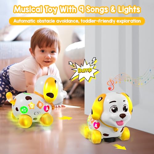 Image of Toys for 1 Year Old Girl Gifts, Musical Baby Toys 6-12-18 Months, Bilingual Learning Toy for 1 Year Old, 1st Birthday Girl Boy Gift Presents, Music Toddlers Puppy for Infants 7 8 9 Months