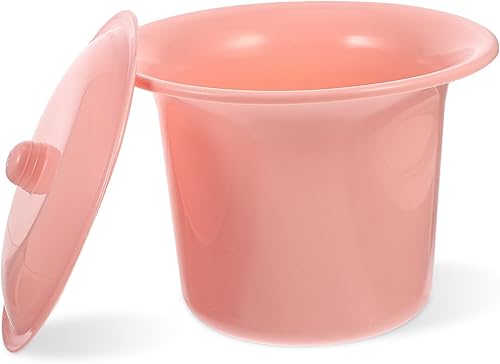 Miniatura 2 de Olla de cámara portátil para inodoro con tapas de plástico para orinales, ollas de orina, cubos, jarra de escupitón para adultos y mujeres