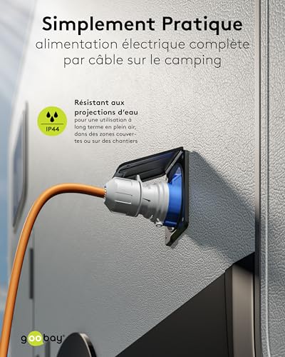 Rallonge CEE caravane 25 m idéale pour votre prochain camping