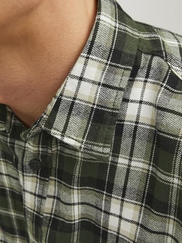 Image of Jack & Jones Men Cotton Blend Solid Regular Fit Shirt