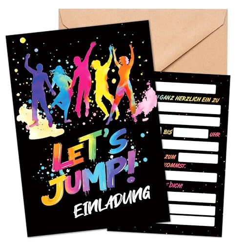 BIROYAL Einladungskarten Kindergeburtstag Junge, 13 Stück Geburtstagseinladungen Junge mit Umschlägen, DIN A6-300g Papier, Hochwertige Umschläge, für Kindergeburtstag Party