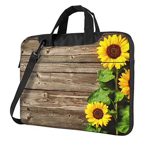 Mallette ordinateur portable 14 inch sacoche noire fleurs